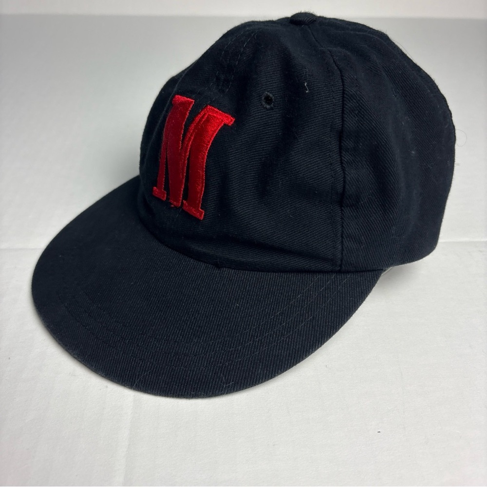 Marlboro Vanguard Adult Baseball Hat Black Red Logo Embroidered Smoking Cowboy